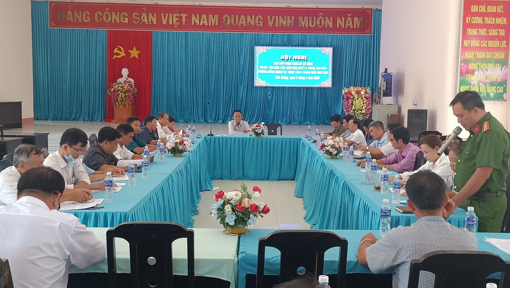Vĩnh Xương sơ kết Nghị quyết 6 tháng đầu năm 2023